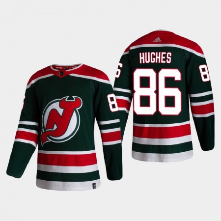 Herren Eishockey New Jersey Devils Trikot Jack Hughes 86 2020-21 Reverse Retro Authentic